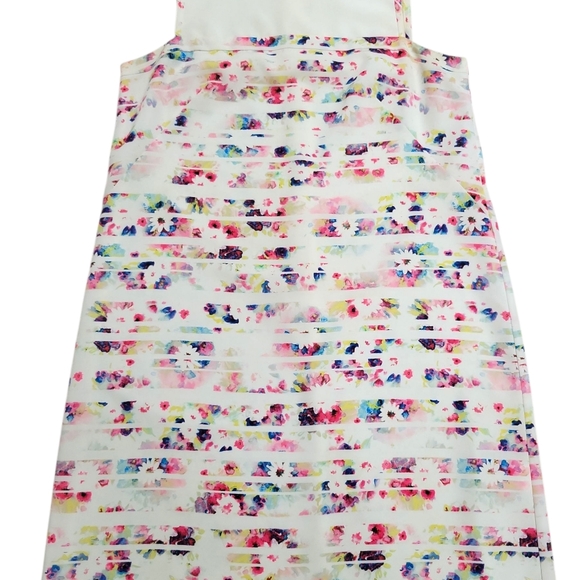 Shoshanna Abstract Floral Stiped Sleeveless Shift Dress Size 6 Anthropologie - Picture 6 of 16